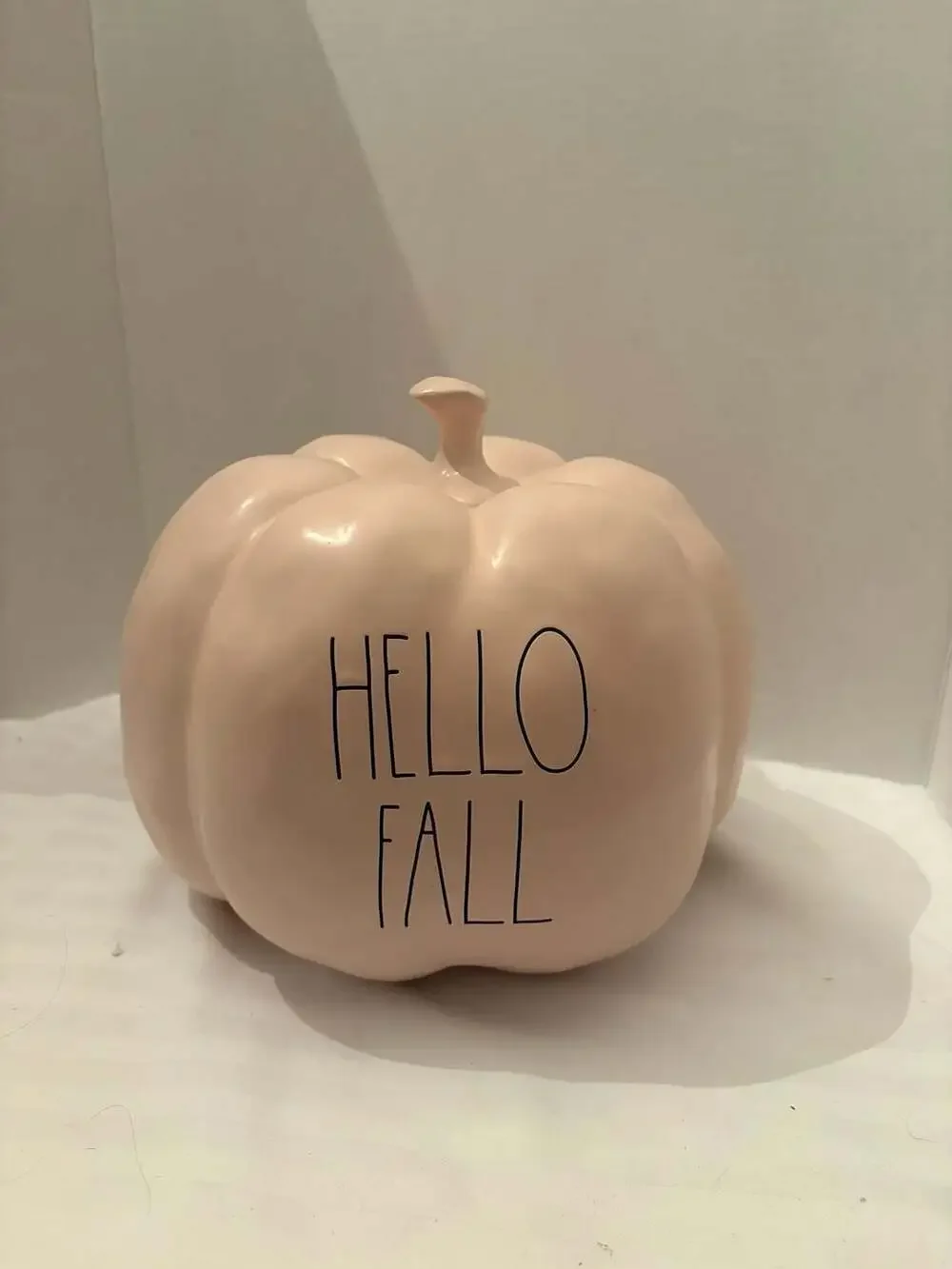 Rae Dunn Artisan Collection By Magenta Hello Fall Pink Ceramic Pumpkin Decor